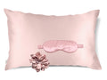 Experience the ultimate beauty sleep with our Hyaluronic Acid-infused silk set. Our luxurious silk pillowcase, eye mask, and scrunchie are all infused with skin-loving Hyaluronic Acid to help hydrate, plump, and soothe your skin and hair as you sleep. Wake up feeling refreshed and rejuvenated with the power of Hyaluronic Acid and the silky smoothness of our high-quality silk fiber.
