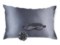 Experience the ultimate beauty sleep with our Hyaluronic Acid-infused silk set. Our luxurious silk pillowcase, eye mask, and scrunchie are all infused with skin-loving Hyaluronic Acid to help hydrate, plump, and soothe your skin and hair as you sleep. Wake up feeling refreshed and rejuvenated with the power of Hyaluronic Acid and the silky smoothness of our high-quality silk fiber.
