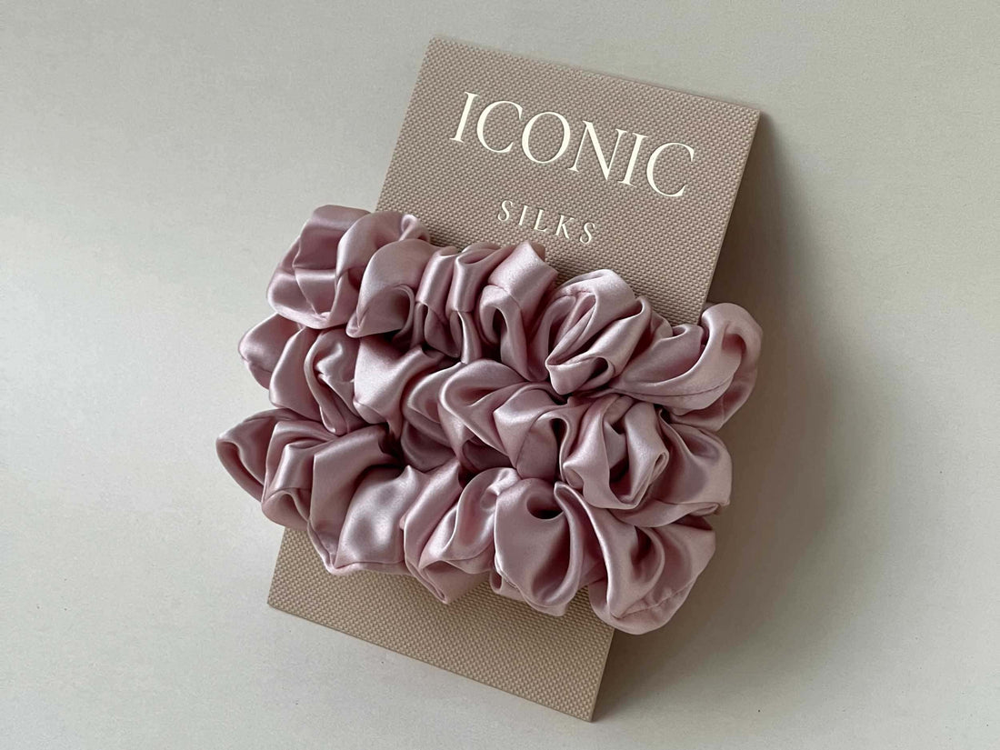 Save yourself from hair breakage and knots and allow our silky scrunchies to improve the quality of your hair's life! We use the highest quality (6A) 100% Mulberry silk that helps to ensure your endless experience. Antibacterial, hypoallergenic, and Hyaluronic Acid infused scrunchies.