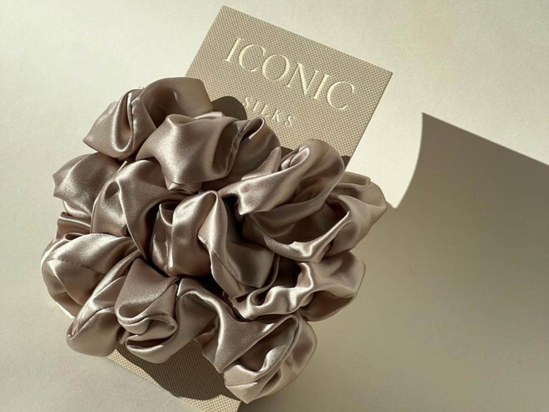 Save yourself from hair breakage and knots and allow our silky scrunchies to improve the quality of your hair's life! We use the highest quality (6A) 100% Mulberry silk that helps to ensure your endless experience. Antibacterial, hypoallergenic, and Hyaluronic Acid infused scrunchies.