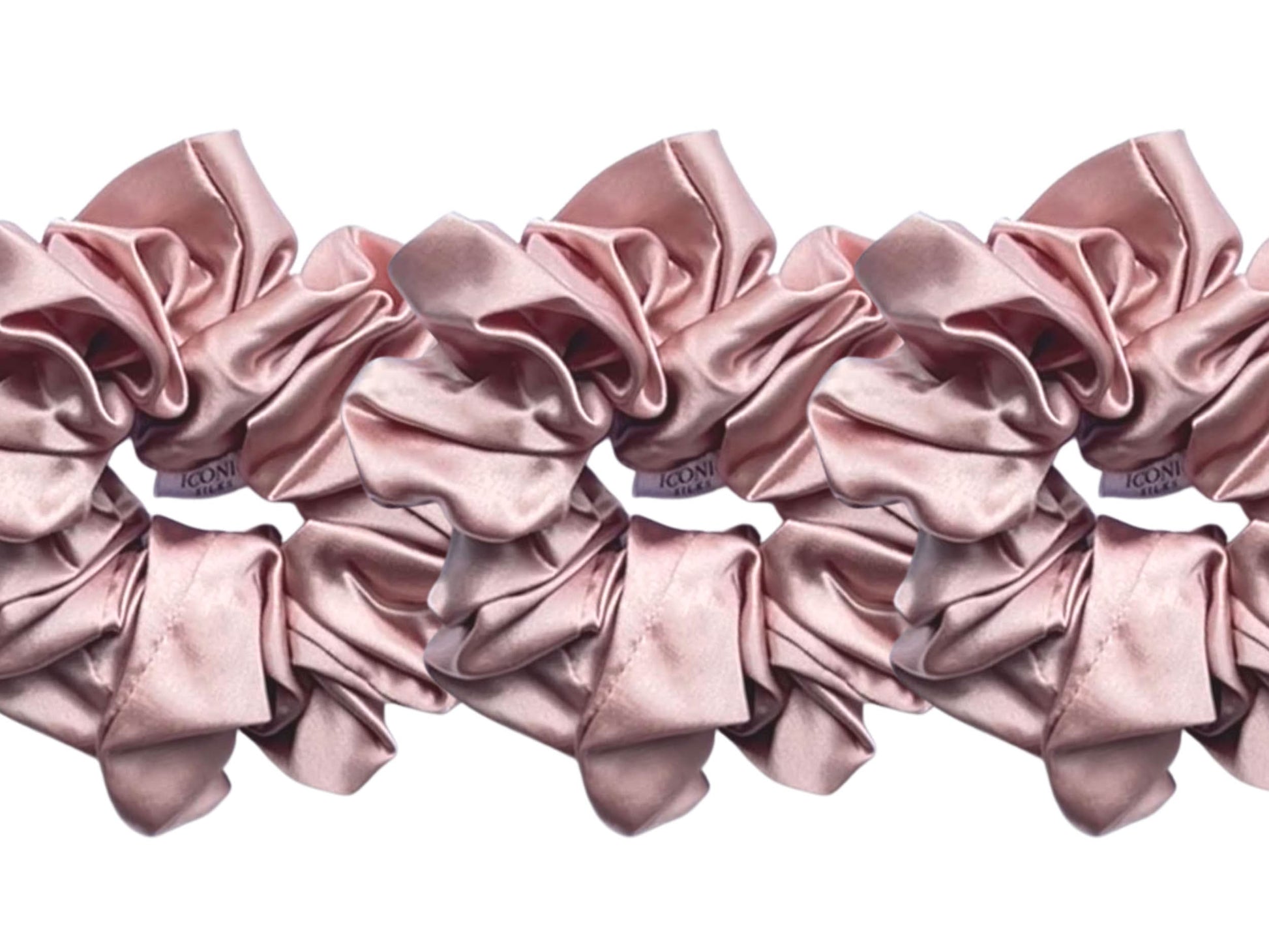 Save yourself from hair breakage and knots and allow our silky scrunchies to improve the quality of your hair's life! We use the highest quality (6A) 100% Mulberry silk that helps to ensure your endless experience. Antibacterial, hypoallergenic, and Hyaluronic Acid infused scrunchies.