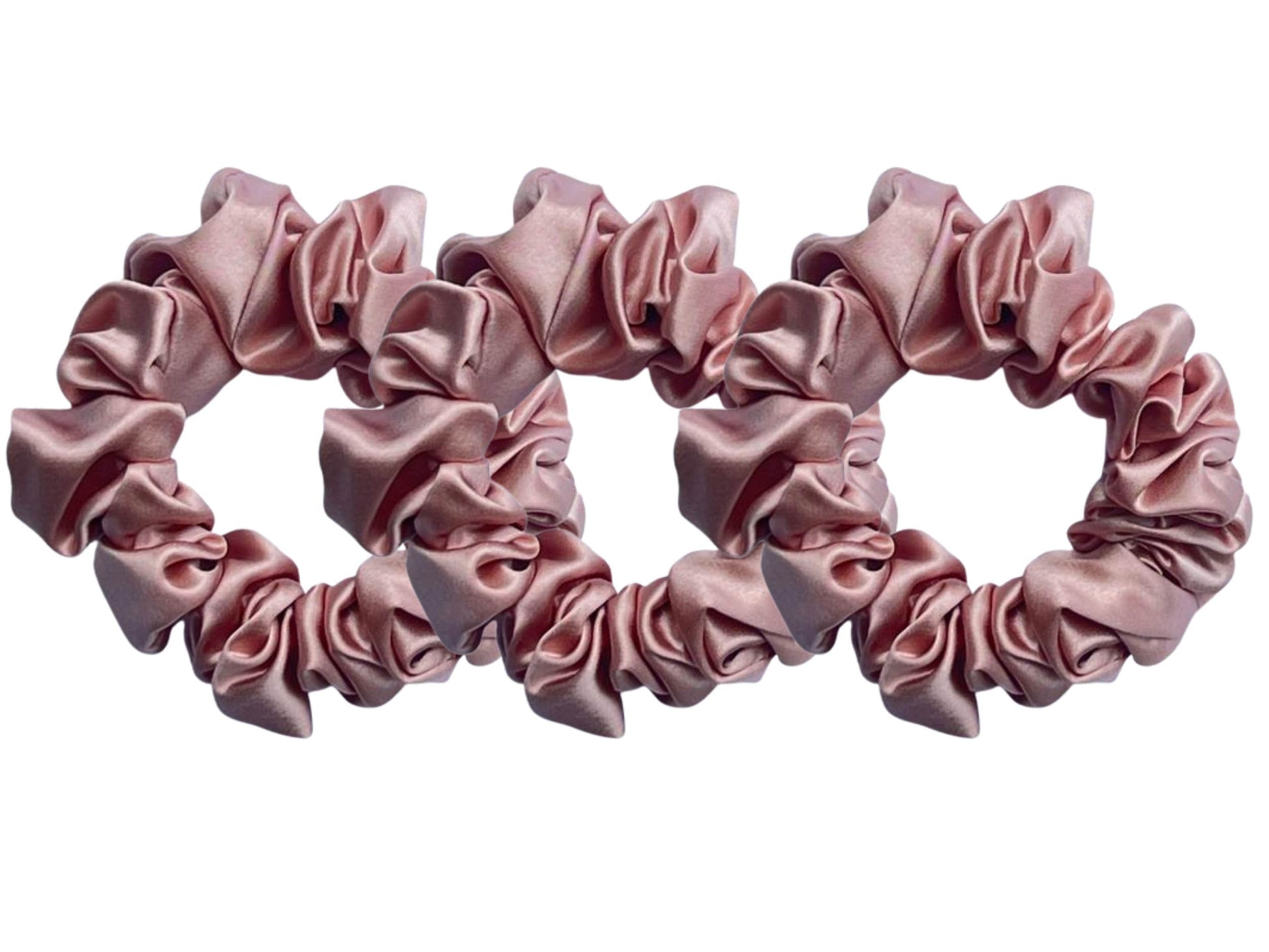 Save yourself from hair breakage and knots and allow our silky scrunchies to improve the quality of your hair's life! We use the highest quality (6A) 100% Mulberry silk that helps to ensure your endless experience. Antibacterial, hypoallergenic, and Hyaluronic Acid infused scrunchies.