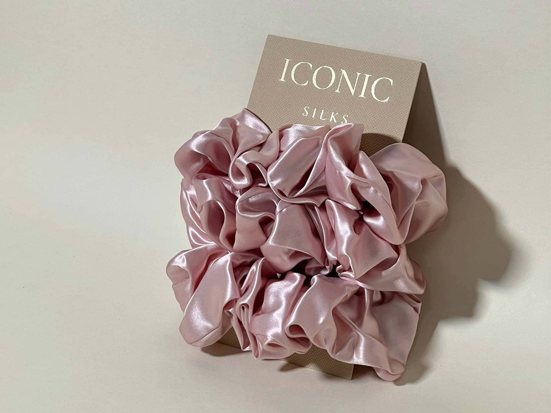 Save yourself from hair breakage and knots and allow our silky scrunchies to improve the quality of your hair's life! We use the highest quality (6A) 100% Mulberry silk that helps to ensure your endless experience. Antibacterial, hypoallergenic, and Hyaluronic Acid infused scrunchies.