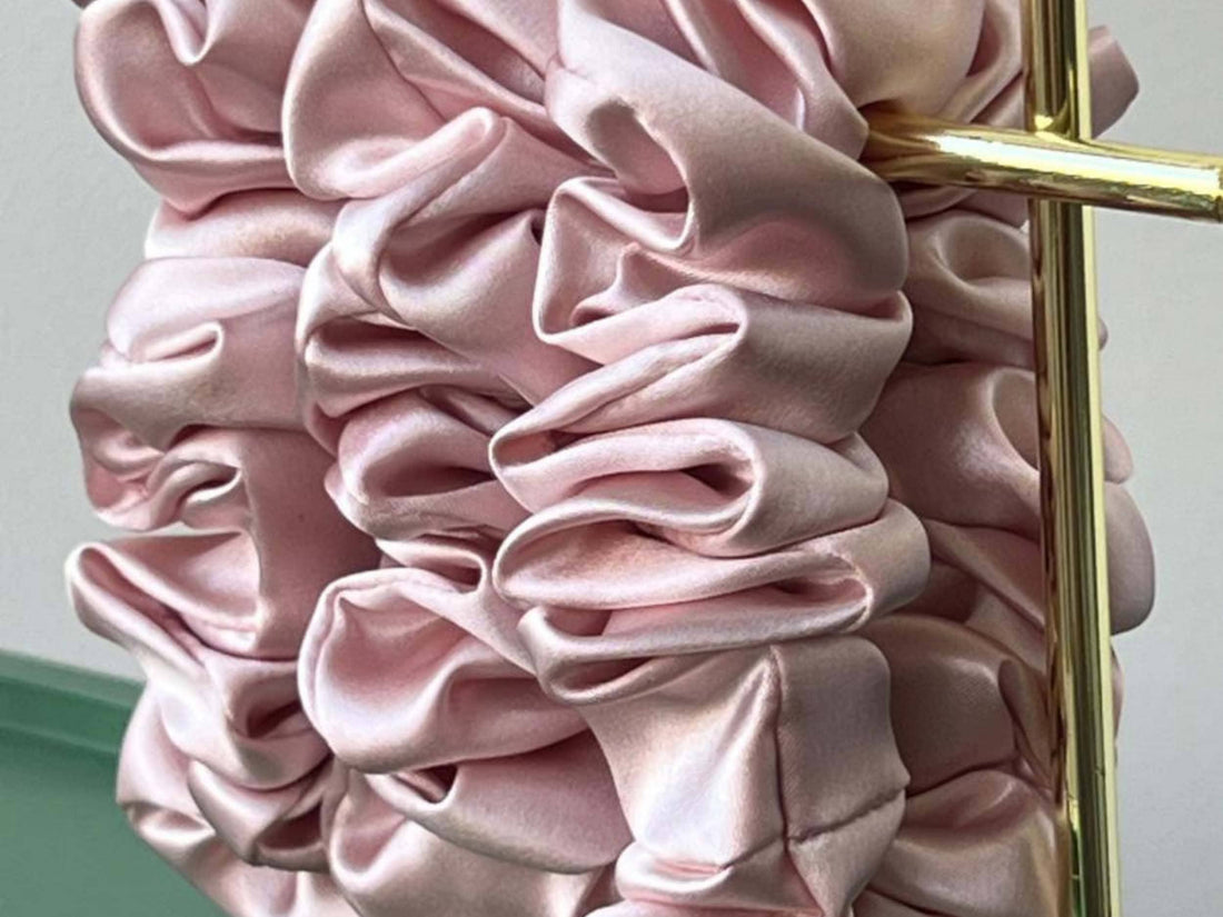 Save yourself from hair breakage and knots and allow our silky scrunchies to improve the quality of your hair's life! We use the highest quality (6A) 100% Mulberry silk that helps to ensure your endless experience. Antibacterial, hypoallergenic, and Hyaluronic Acid infused scrunchies.