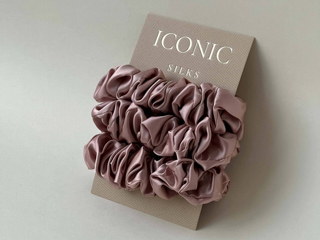 Save yourself from hair breakage and knots and allow our silky scrunchies to improve the quality of your hair's life! We use the highest quality (6A) 100% Mulberry silk that helps to ensure your endless experience. Antibacterial, hypoallergenic, and Hyaluronic Acid infused scrunchies.