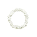 Antibacterial, hypoallergenic, and Hyaluronic Acid infused scrunchies hydrate your hair at all the time.