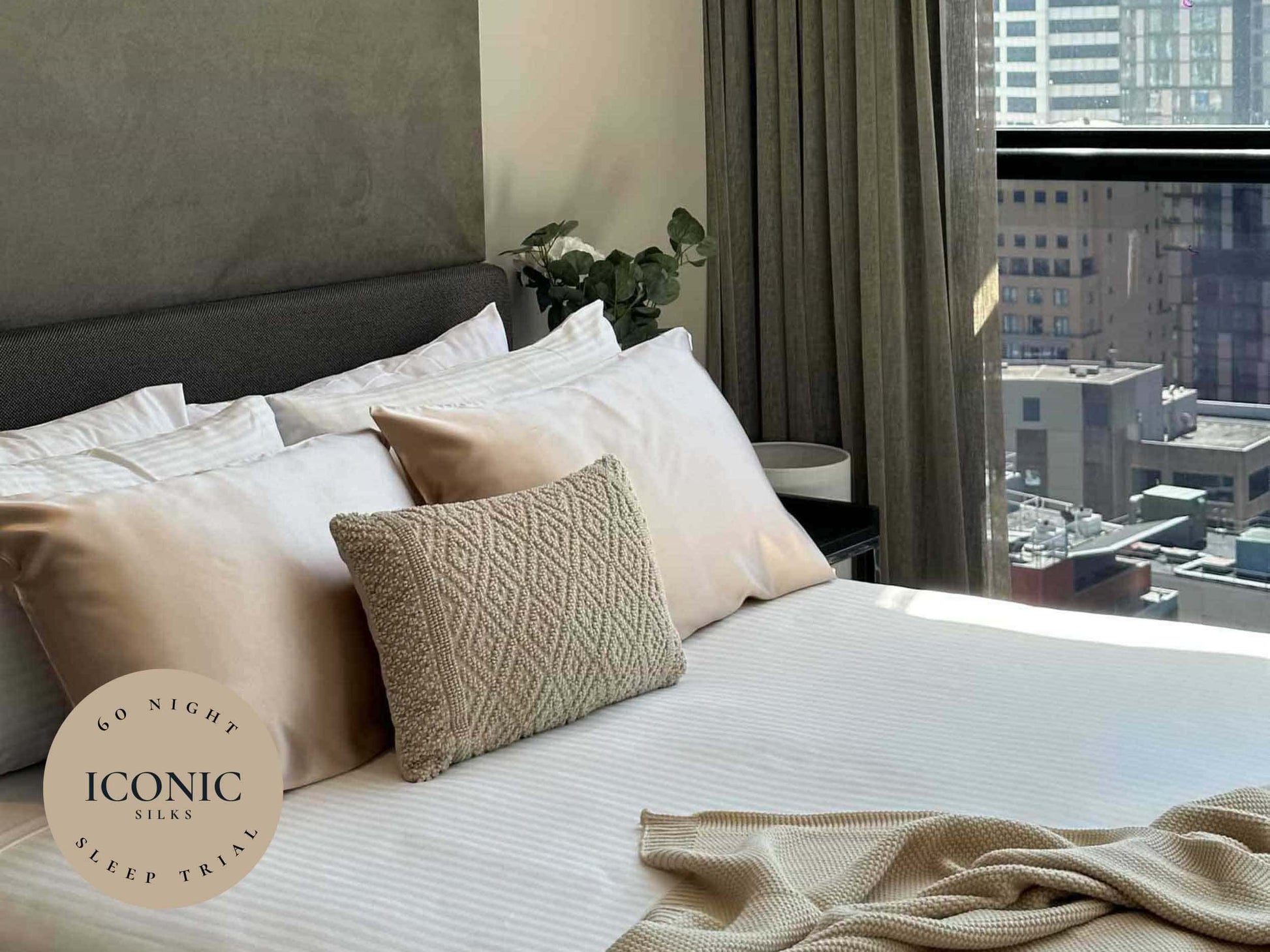 Get the beauty sleep you deserve with our Hyaluronic Acid Infused Silk Pillowcase. The silky smooth fabric is gentle on your skin and hair while the infused hyaluronic acid provides hydration, leaving you with a refreshed and rejuvenated complexion. Say goodbye to bed head and wake up to a glowing complexion every morning.