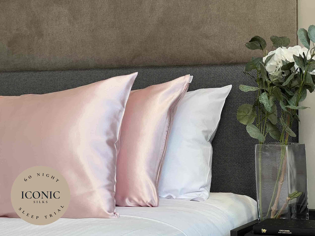 Get the beauty sleep you deserve with our Hyaluronic Acid Infused Silk Pillowcase. The silky smooth fabric is gentle on your skin and hair while the infused hyaluronic acid provides hydration, leaving you with a refreshed and rejuvenated complexion. Say goodbye to bed head and wake up to a glowing complexion every morning.