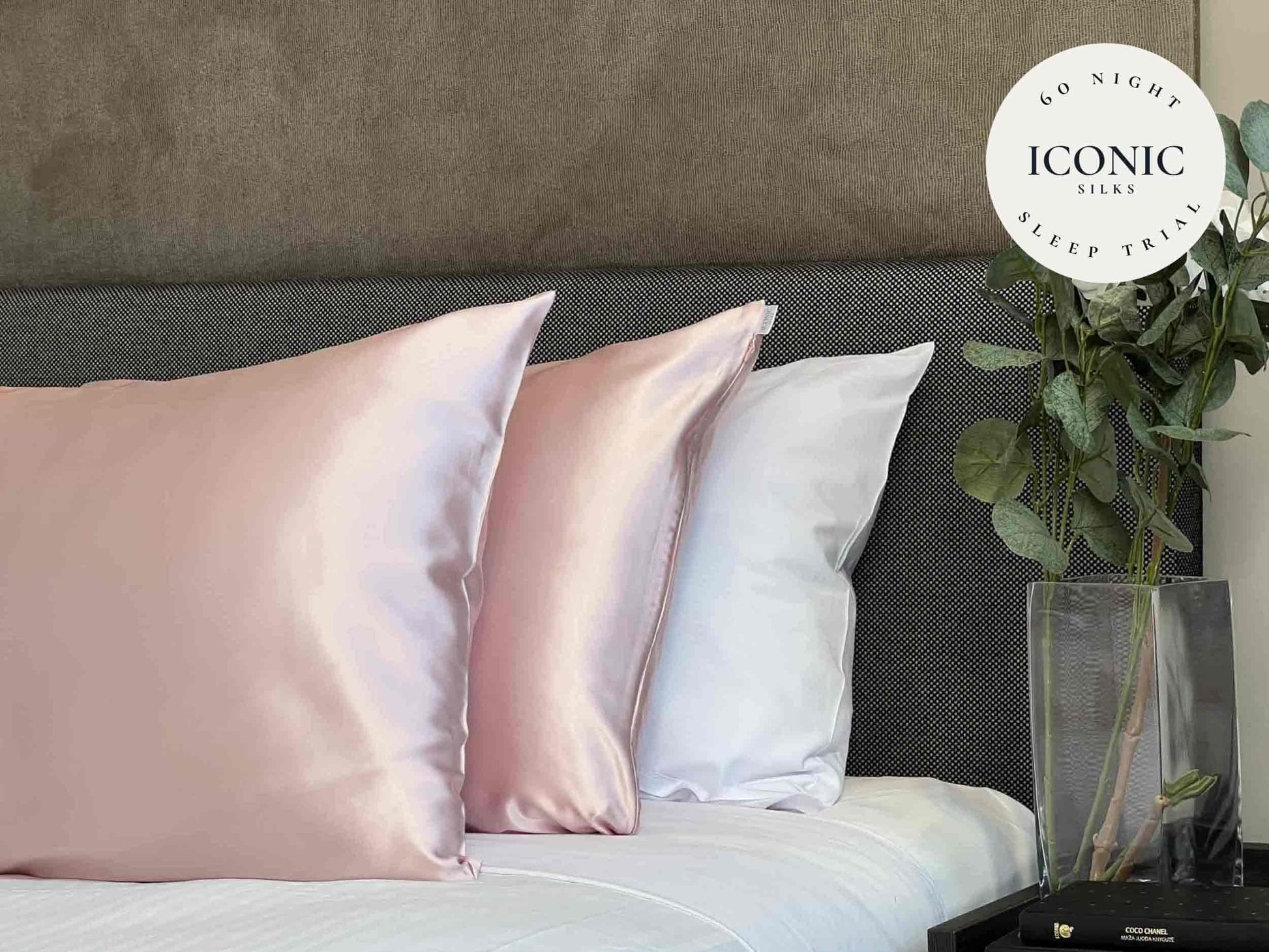 Get the beauty sleep you deserve with our Hyaluronic Acid Infused Silk Pillowcase and a scrunchie. The silky smooth fabric is gentle on your skin and hair while the infused hyaluronic acid provides hydration, leaving you with a refreshed and rejuvenated complexion. Say goodbye to bed head and wake up to a glowing complexion every morning.