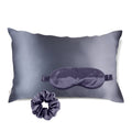 Get the beauty sleep you deserve with our Hyaluronic Acid Infused Silk Bundle - pillowcase, silk eye mask and scrunchie. The silky smooth fabric is gentle on your skin and hair while the infused Hyaluronic Acid provides hydration, leaving you with a refreshed and rejuvenated skin.