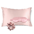 Get the beauty sleep you deserve with our Hyaluronic Acid Infused Silk Bundle - pillowcase, silk eye mask and scrunchie. The silky smooth fabric is gentle on your skin and hair while the infused Hyaluronic Acid provides hydration, leaving you with a refreshed and rejuvenated skin.
